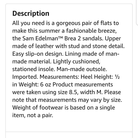 Sam Edelman Brea 2 Sandal NWOT - Picture 7 of 7